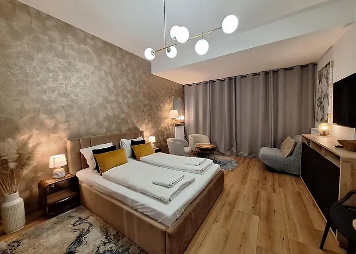 Modern With Swimming Pool In Hanza Tower By Renters Apartment *